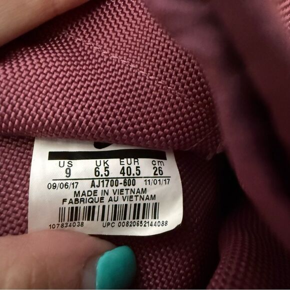 Women’s SF Air Force 1 'Vintage Wine' size 9 - Picture 2 of 14